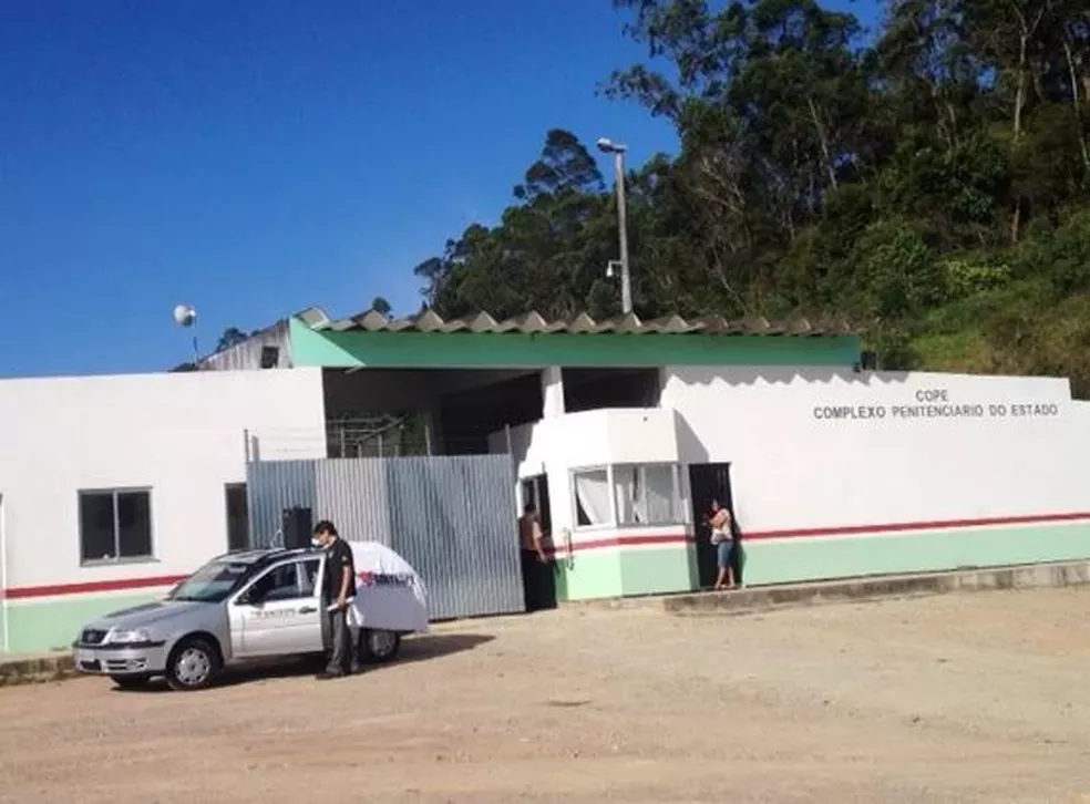 Penitenciária de São Pedro de Alcântara, na Grande Florianópolis — Foto: Reprodução/ NSC TV