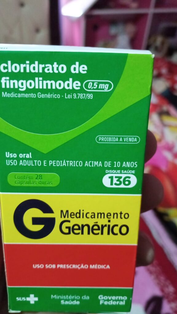 familiar enviou foto do medicamento que chegou via sedex