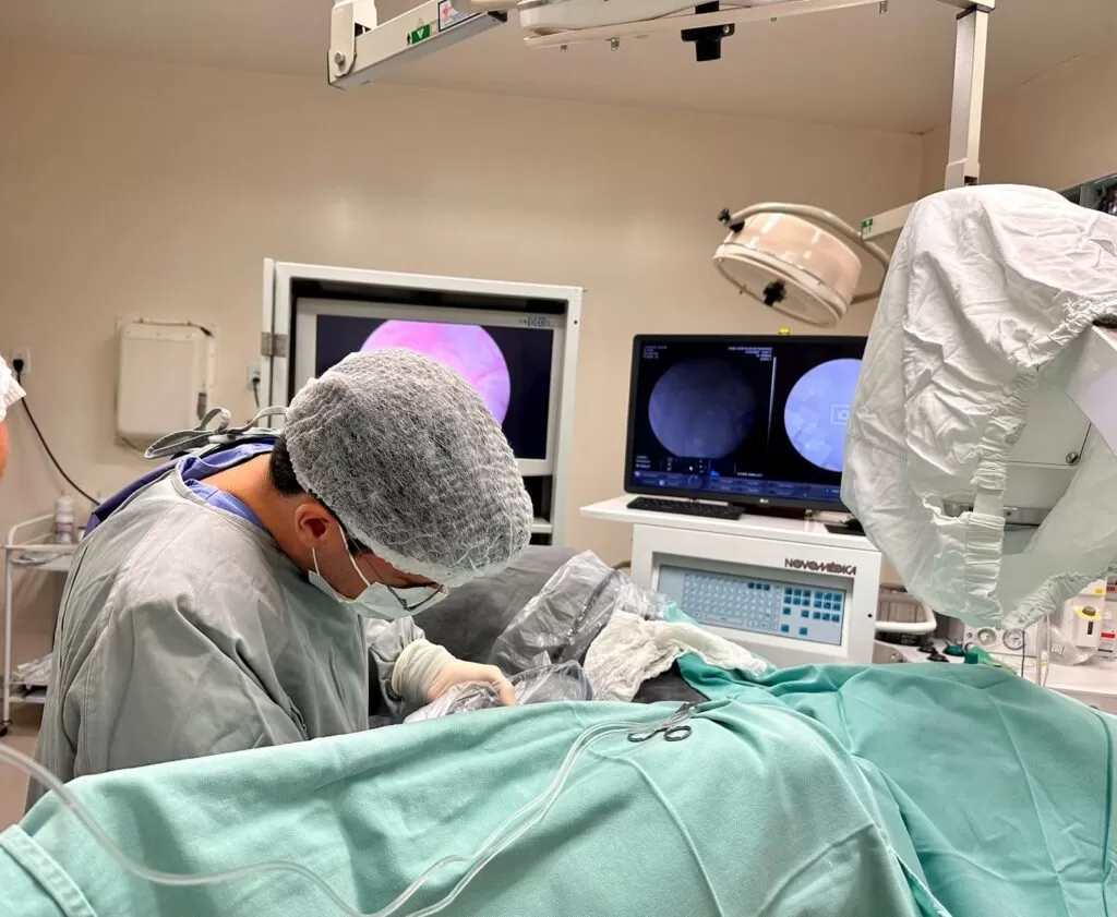 Hospital de Rio Negrinho realiza a primeira cirurgia endourológica.