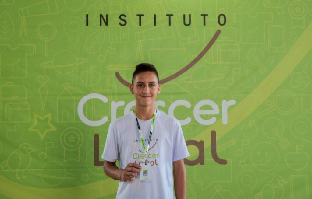 Guilherme Rogalevski, 15 anos, jovem aprendiz em 2023 do Programa de Aprendizagem - Itaiópolis.