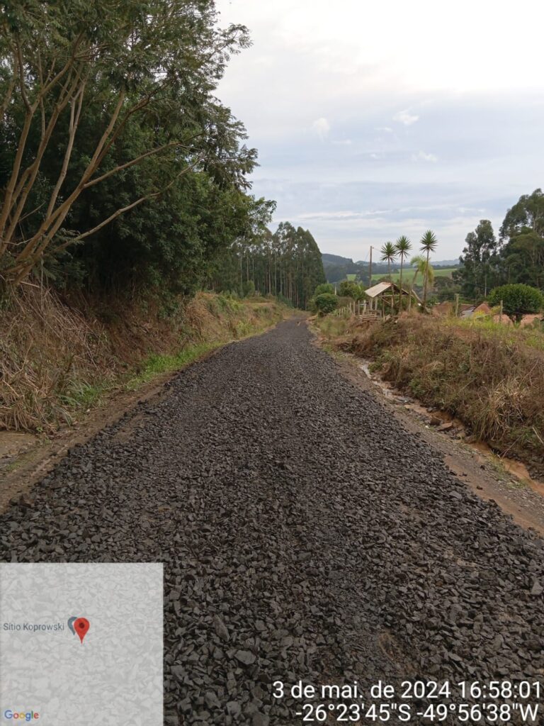 Foto enviada pelo Secretário de Obras Jorge Araujo.