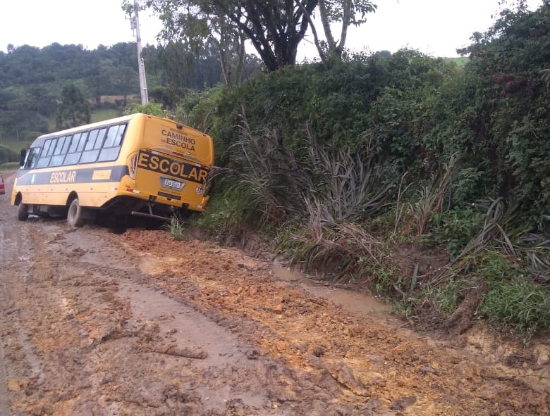 Estrada Geral Localidade São Pedro, interior de Itaiópolis.