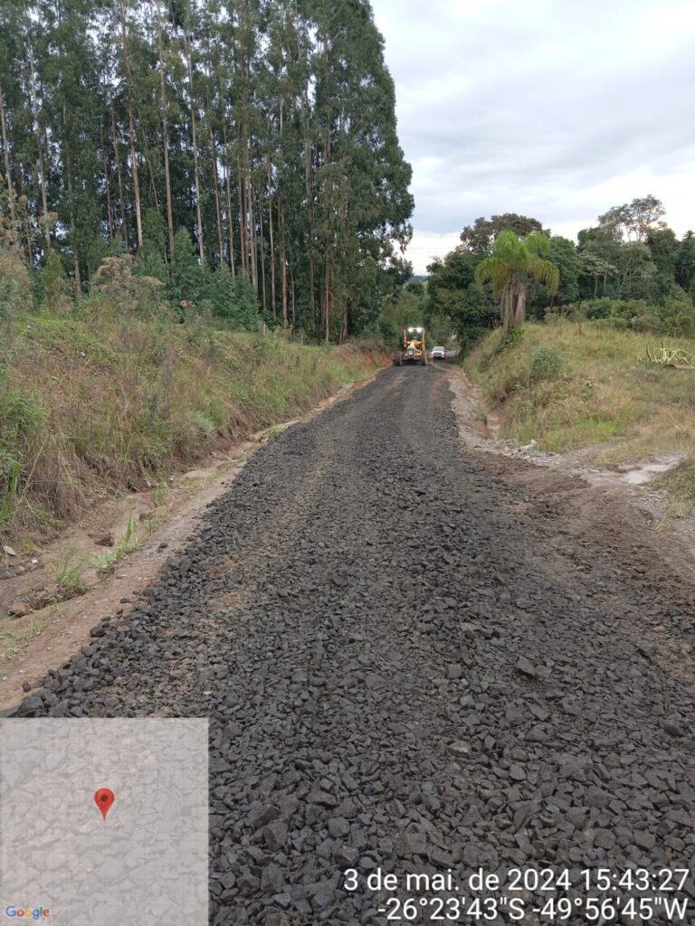 Foto enviada pelo Secretário de Obras Jorge Araujo.