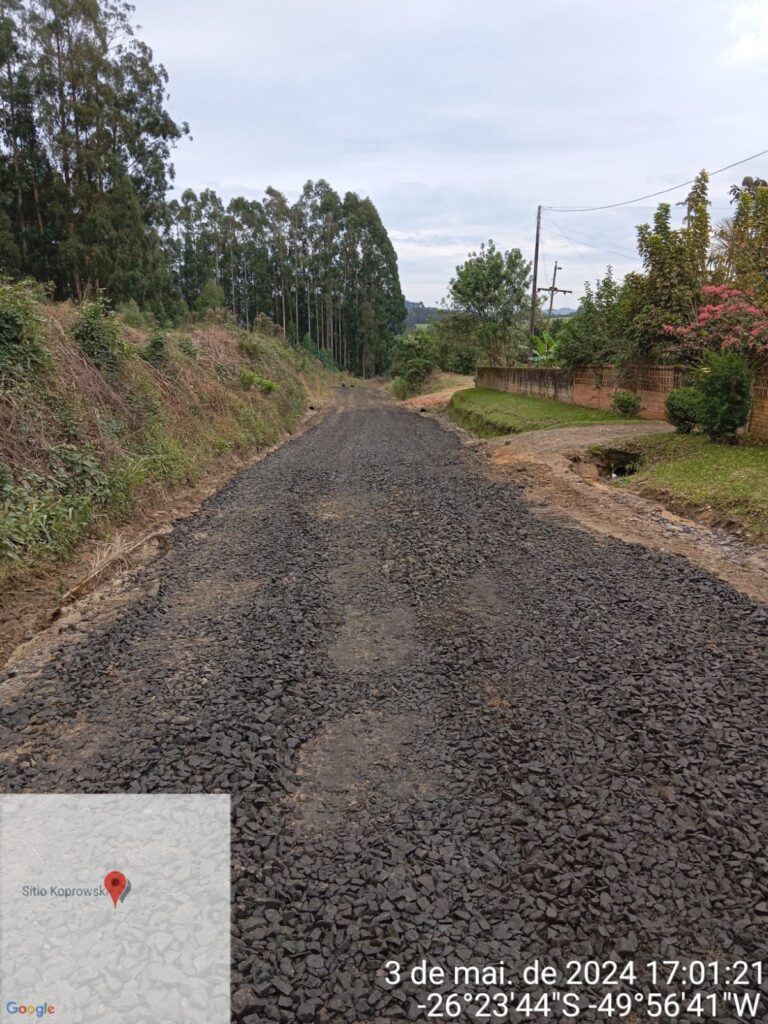 Foto enviada pelo Secretário de Obras Jorge Araujo.