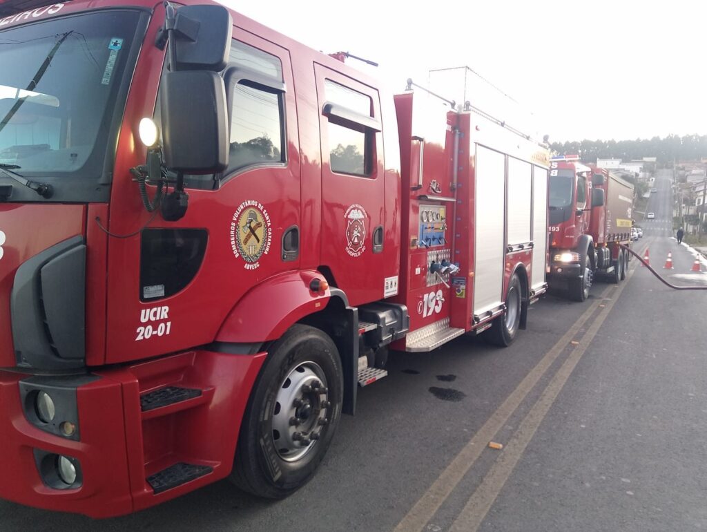 Foto: Bombeiros Voluntários de Itaiópolis.
