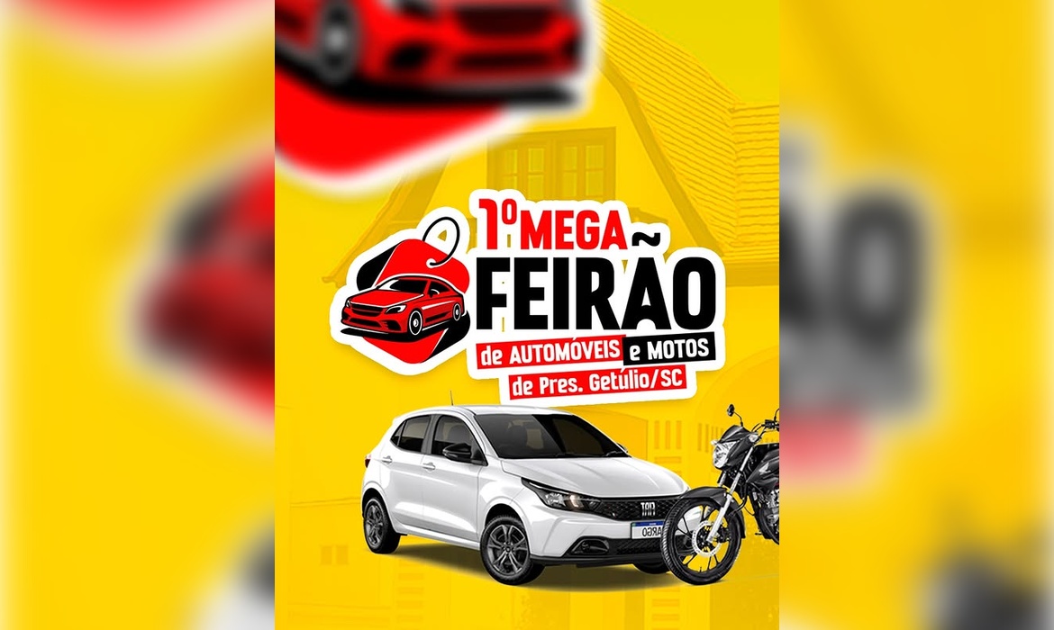 Mega Feirão em Presidente Getúlio terá ofertas especiais, música, diversão e cobertura da Blitz Demais FM nos dias 27, 28 e 29 de junho.