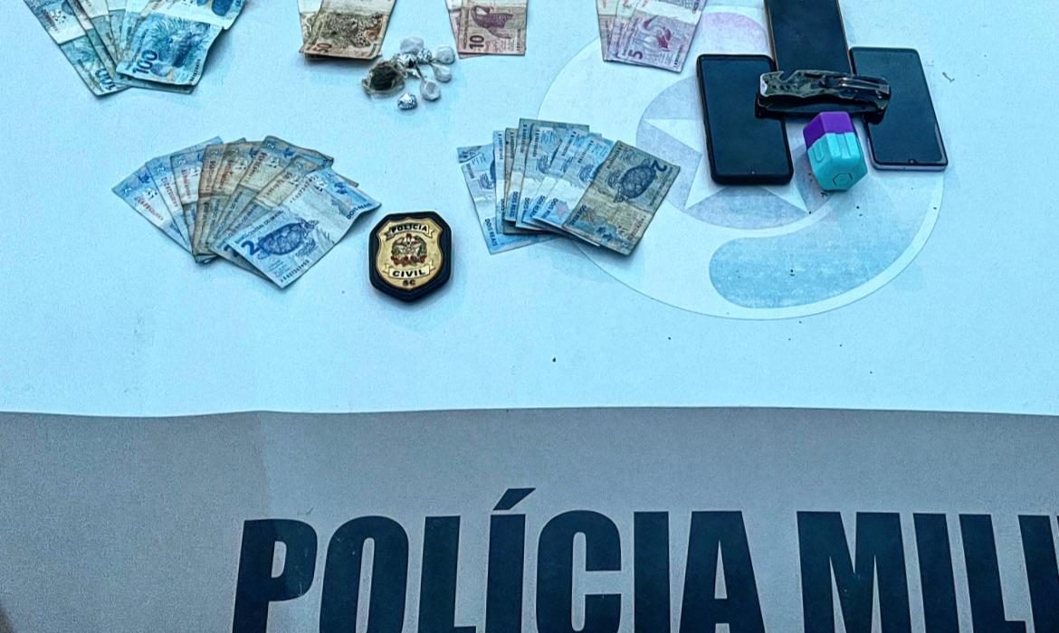Policiais de José Boiteux realizam prisão por tráfico de drogas